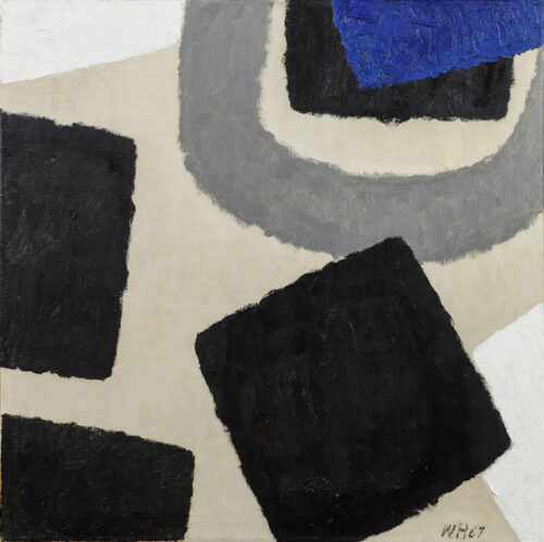 Willem Hussem - Untitled; abstract composition Willem Hussem - Untitled; abstract composition