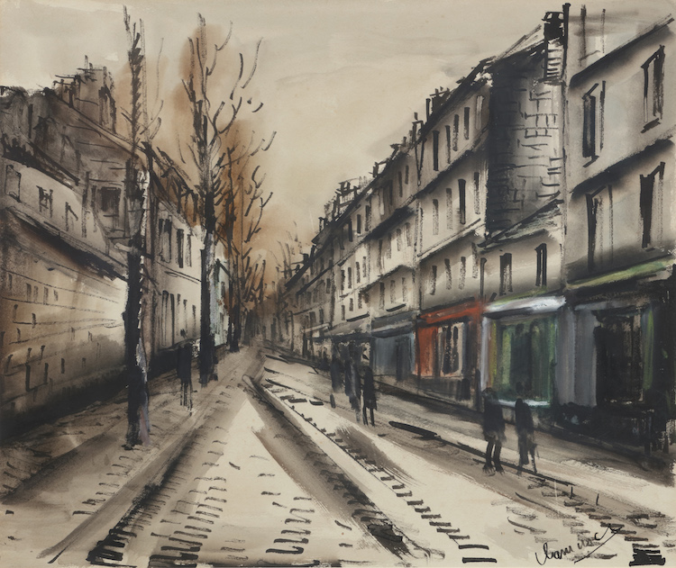 Maurice de Vlaminck - Scene de Rue, Paris