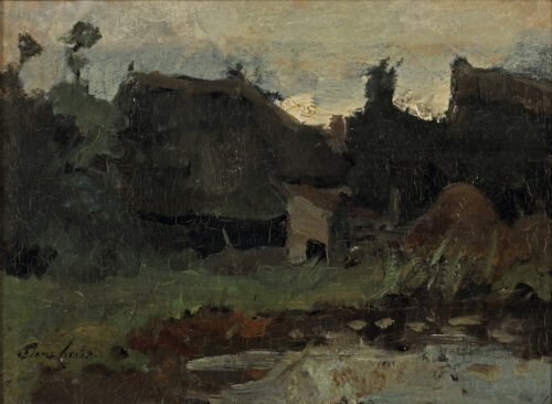 Floris Verster - Farm in a landscape Floris Verster - Farm in a landscape