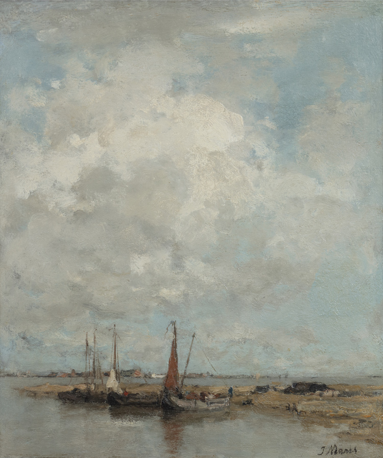 Jacob Maris-Boats in a harbor