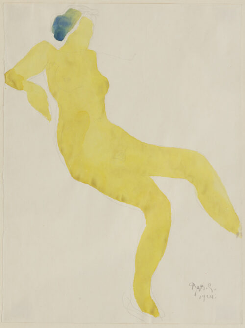 Reyer Stolk - Reclining Nudes - yellow Reyer Stolk - Reclining Nudes - yellow