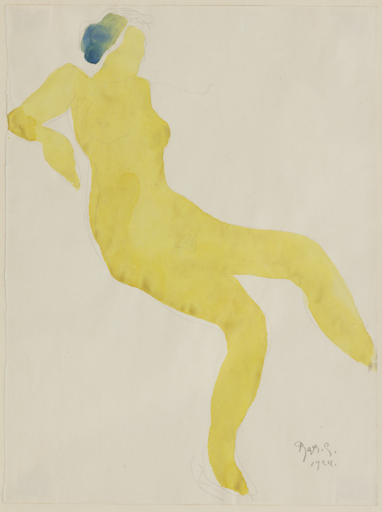 Reyer Stolk - Reclining Nudes - yellow