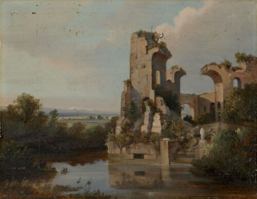 Franz Wilhelm Schiertz - Ruin of the Monastery of Selje, Norway Franz Wilhelm Schiertz - Ruin of the Monastery of Selje, Norway