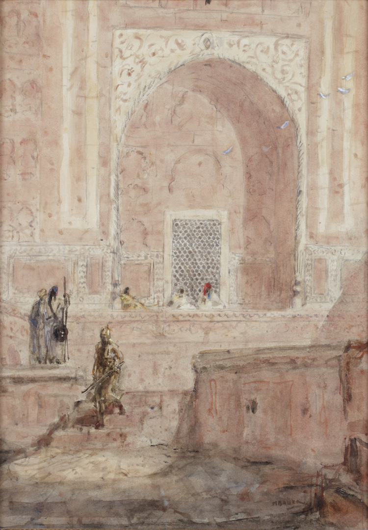 Marius Bauer - A Courtyard, Taj Mahal, India