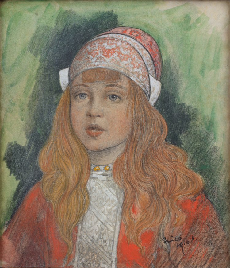 Nico Jungmann - A young girl in a Marken costume