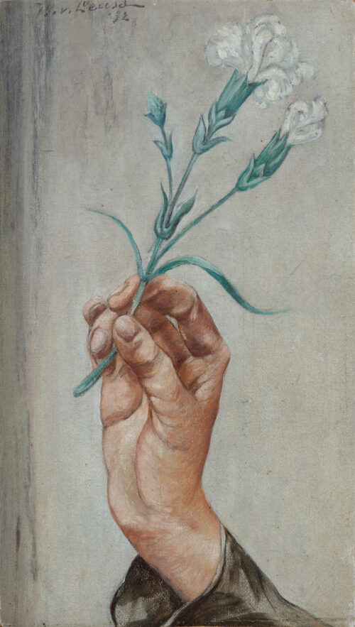 Willem van Leusden-Hand holding a carnation Willem van Leusden-Hand holding a carnation
