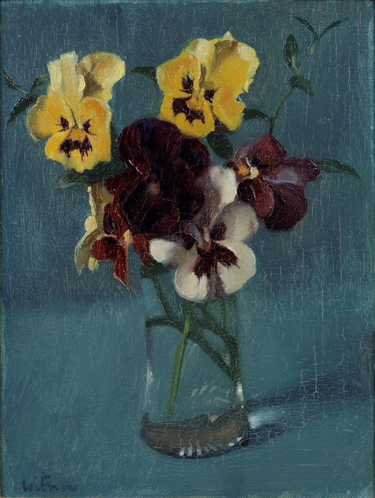 Willem Witsen-Violets in a vase