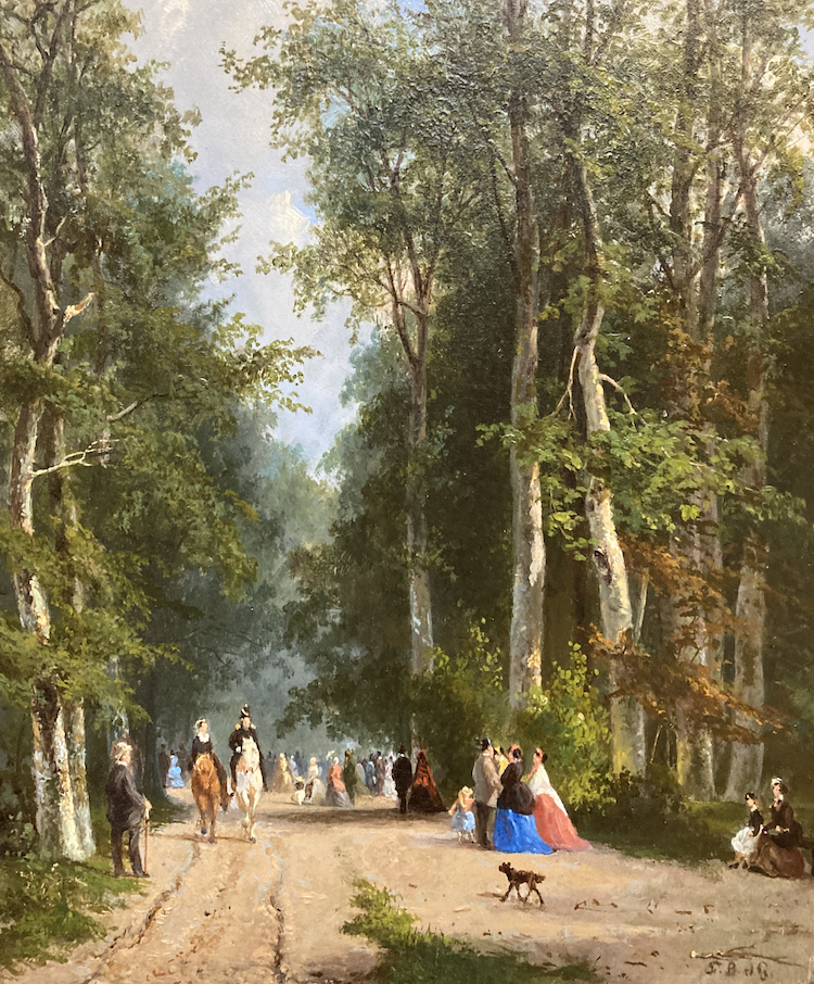 Frans Breuhaus de Groot-Strolling in the forest of the Hague