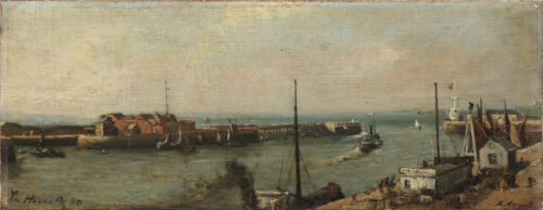 Karel Ooms-View of le Havre harbour Karel Ooms-View of le Havre harbour