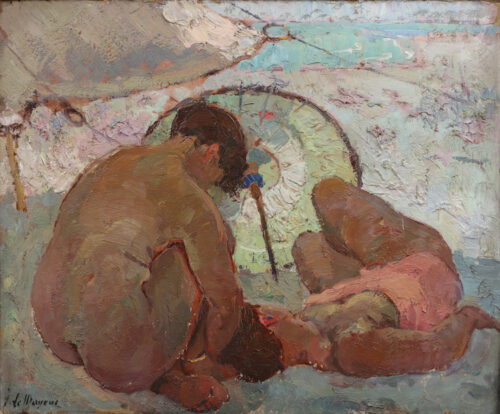 Adrien-Jean le Mayeur de Merpres - Sunbathers St Tropez Adrien-Jean le Mayeur de Merpres - Sunbathers St Tropez