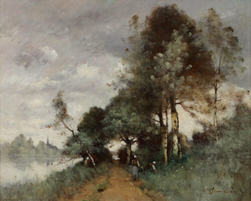 Paul Desire Trouillebert - On the river bank Paul Desire Trouillebert - On the river bank
