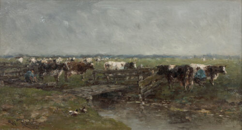 Roelofs-Souvenir a effet de pluie a Gouda, Cows Roelofs-Souvenir a effet de pluie a Gouda, Cows