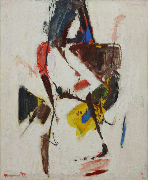 Joop Kropff-Abstract Composition Female Figure