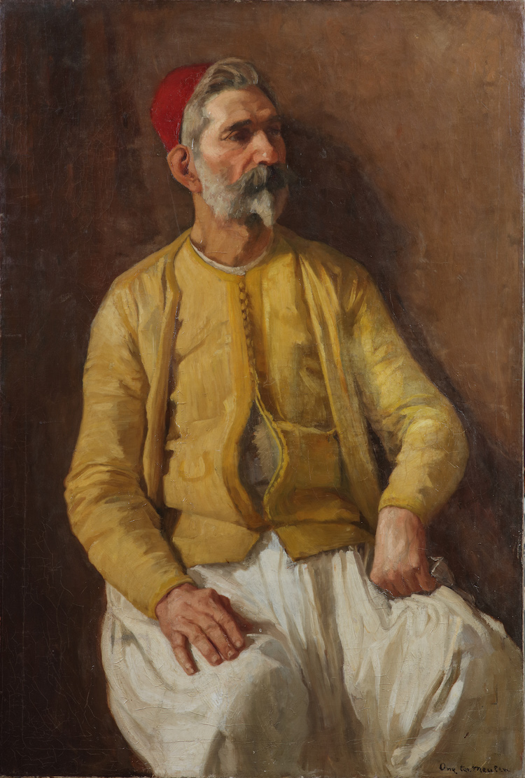 Antonia Elisabeth Ony ter Meulen-An Oriental man wearing a fez