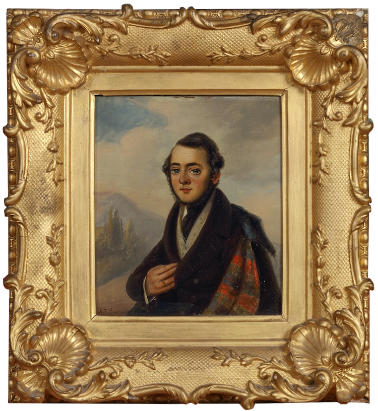 Nicolaas Johannes Roosenboom-Portrait of a young Scottish gentleman