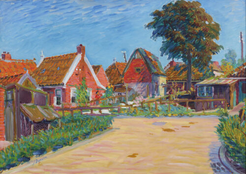 Johan Dykstra-View of the village Thesinge, province of Groningen