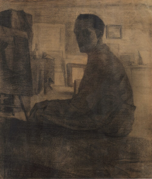 Jan W Grinwis Plaat Stultjes-Self portrait Jan W Grinwis Plaat Stultjes-Self portrait