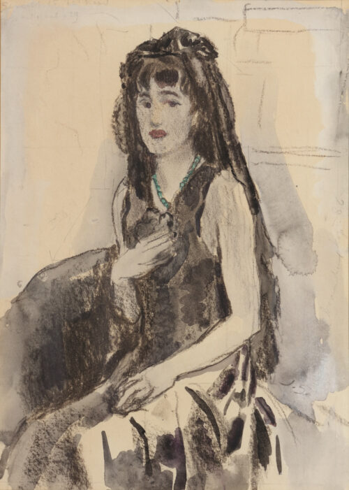 Jan Sluijters-Portrait Mrs E. Kuyper-Sluijters Jan Sluijters-Portrait Mrs E. Kuyper-Sluijters