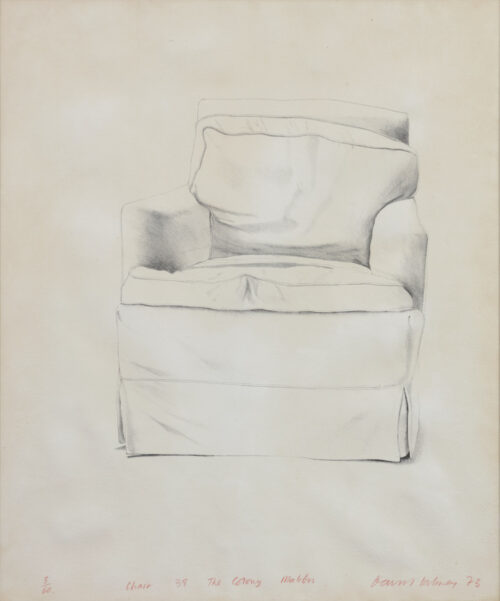 David Hockney-Chair, 38 the colony, Malibu