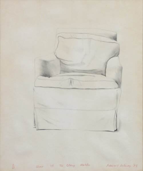David Hockney-Chair, 38 the colony, Malibu David Hockney-Chair, 38 the colony, Malibu