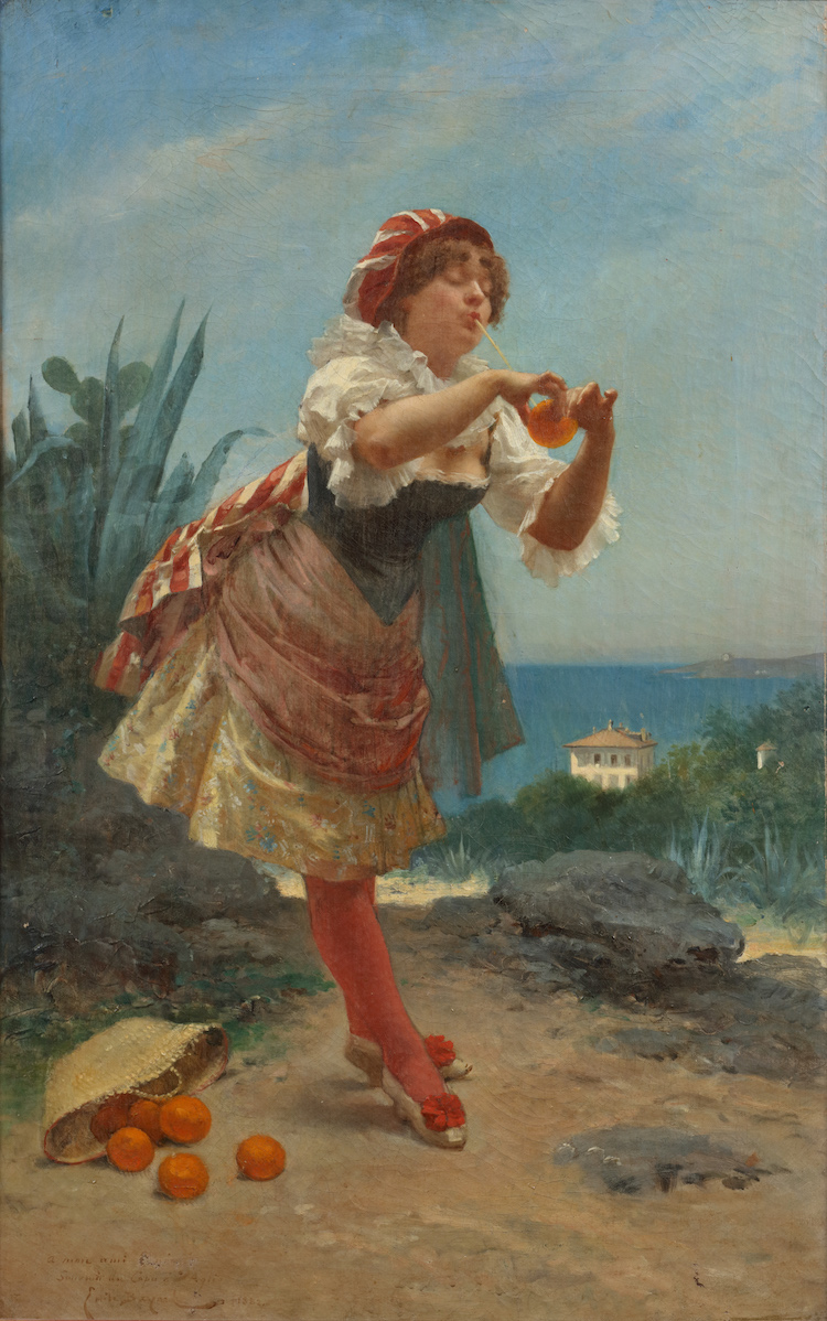 Emile-Antoine Bayard-The Orange seller