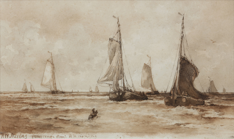 Hendrik Willem Mesdag (1831-1915) Fishing fleet arriving
