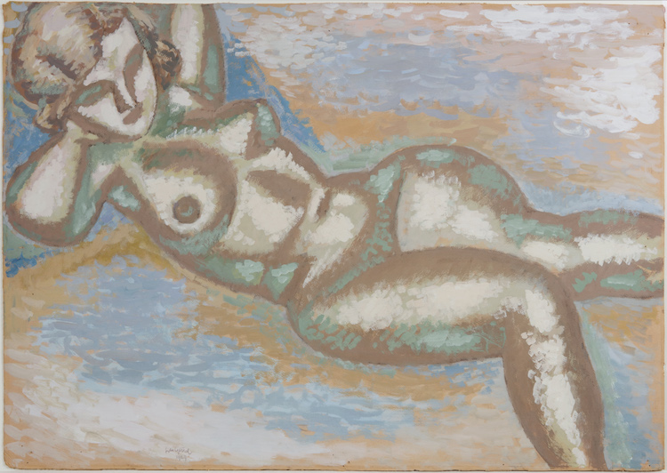 Leo Gestel-Reclining nude
