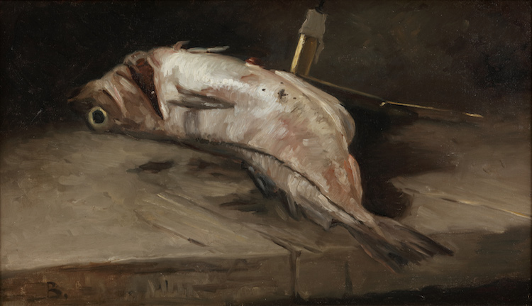 Bernard Johannes Blommers - A fish on a table