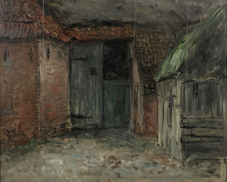 Hendrik Willem Mesdag - A barn in Drenthe
