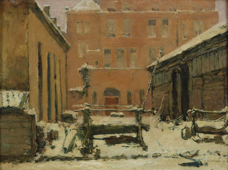 Coenraad Matthias Garms-View of Werf t Jacht Amsterdam