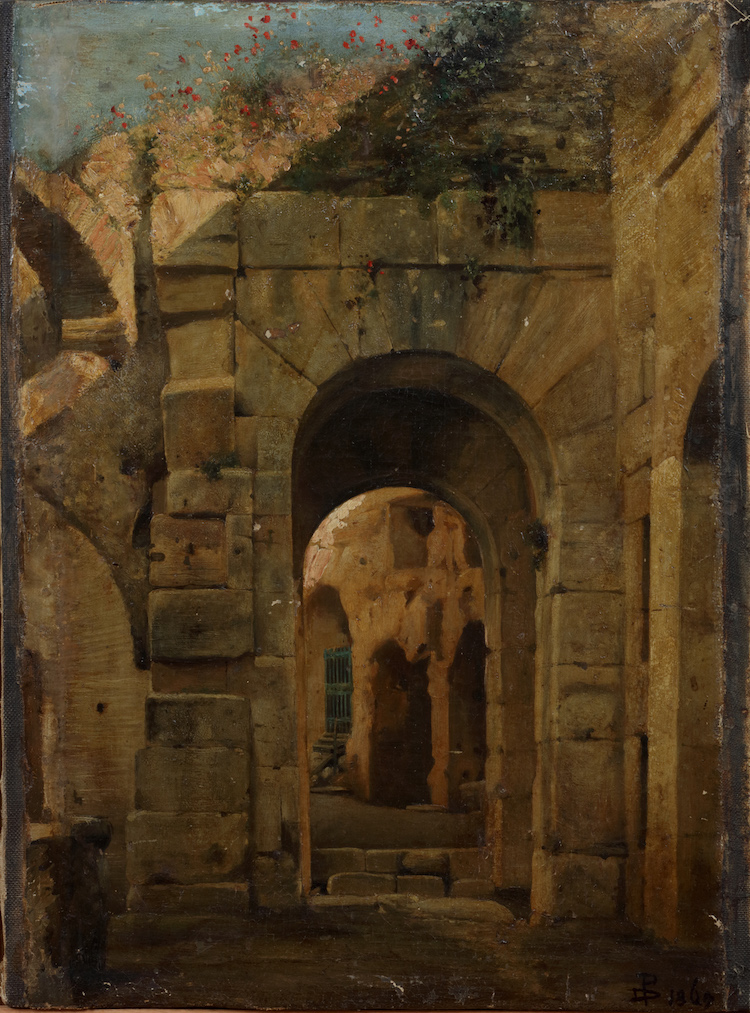 European School 1869 - A Roman ruin