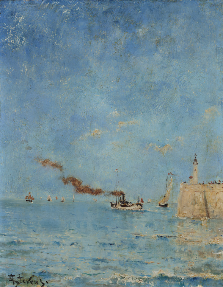 Alfred Stevens - Treport, Normandy