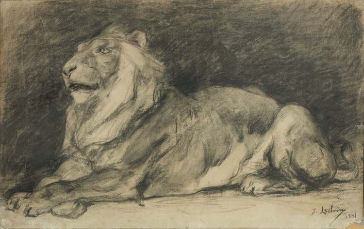 Jean Delvin - King of the Jungle resting