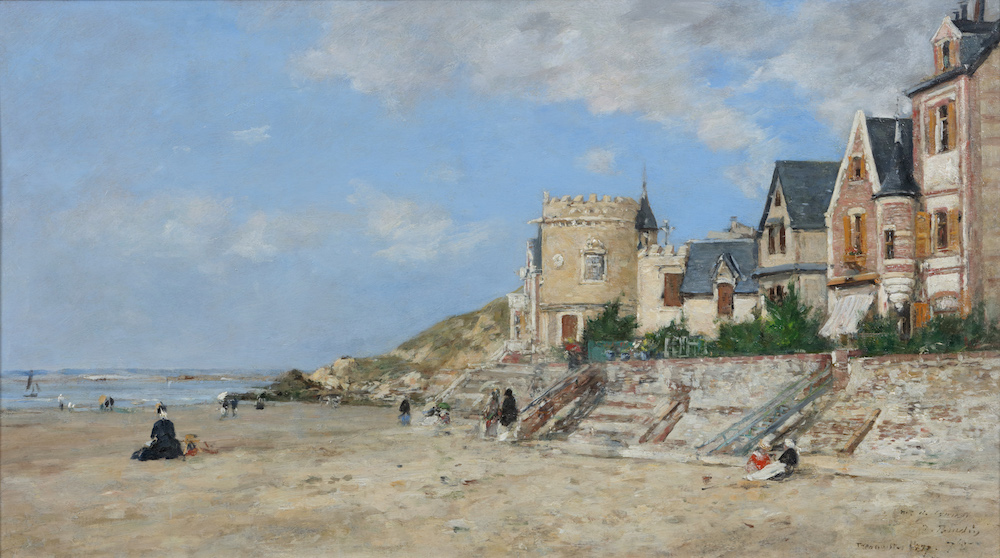 Eugène Boudin-La Tour Malakoff et le rivage à Trouville