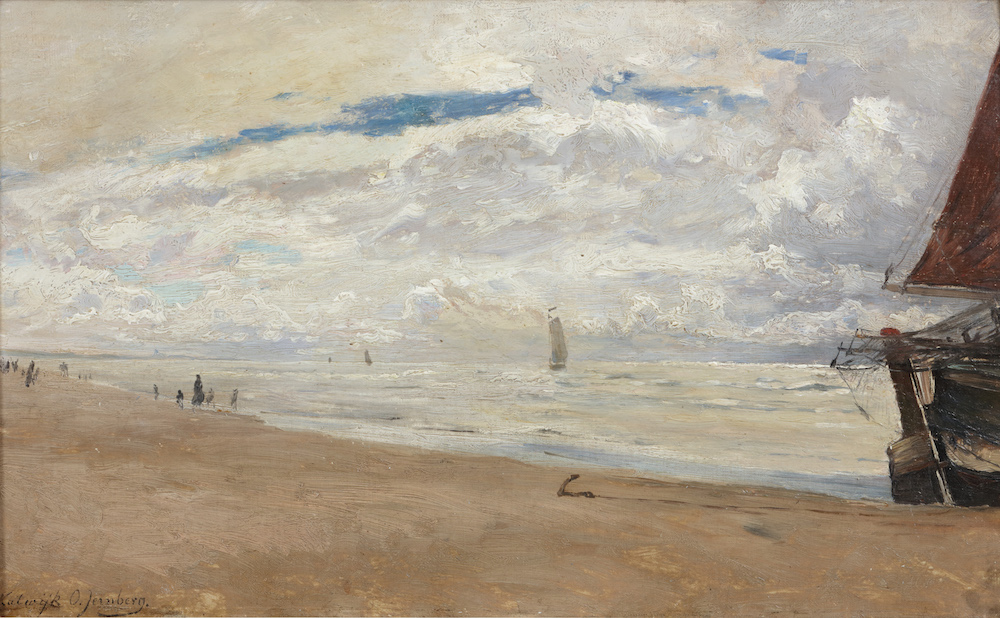 Olaf August Anders Jernberg-Katwijk beach