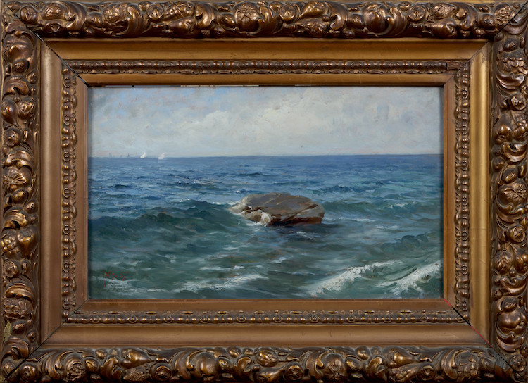 Luigi Napoleone Grady-Waves at Monterosso al Mare, cinque Terre, Italy