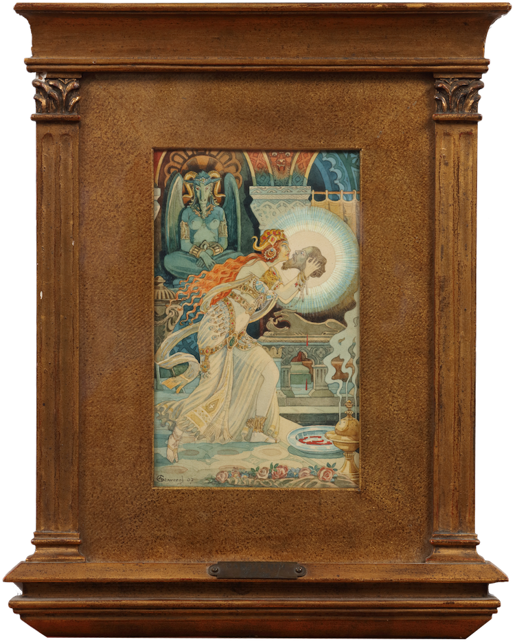 Alexandre Graverol (1865-1949) Salomé met hoofd Johannes de Doper