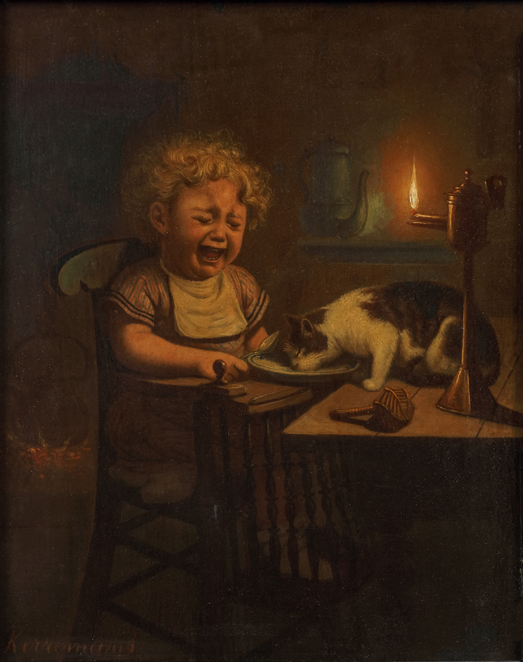 Wilhelmus Jacobus Kerremans-The disturbed meal