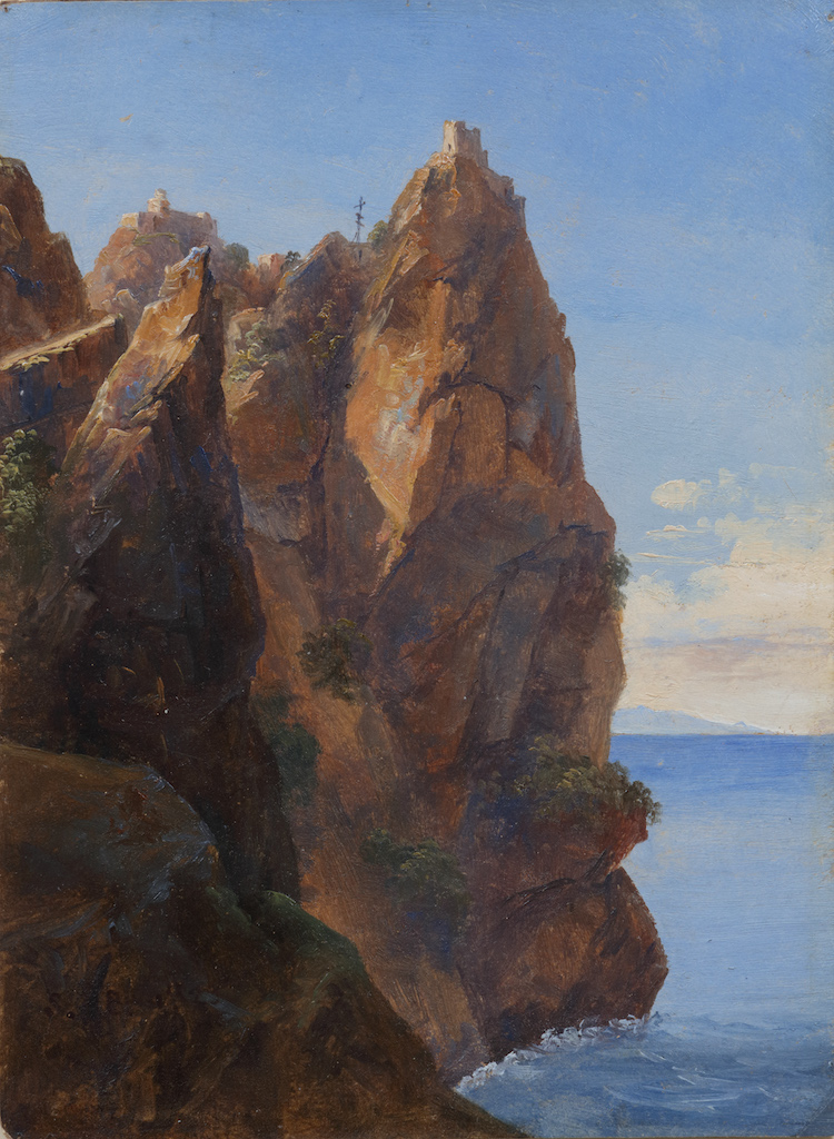 Louise Josephine Sarazin de Belmont - View of Capo Sant’Alessio near Taormina, Sicily