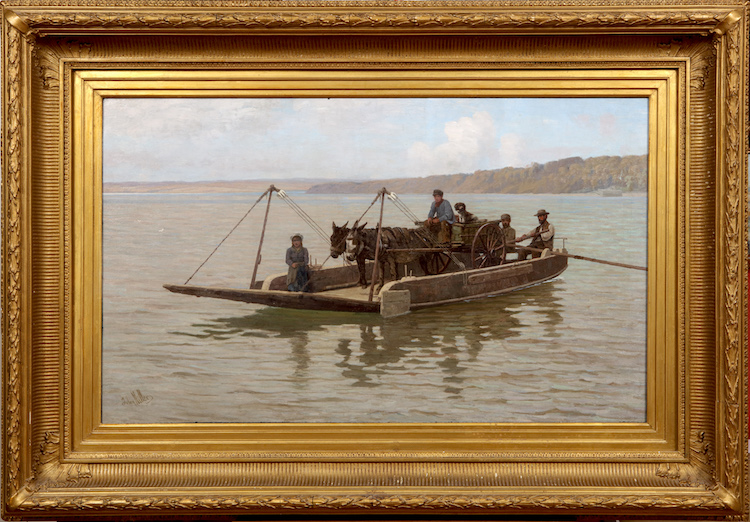 John Miller-The Dittisham Ferry on the Dart, South Devon, England