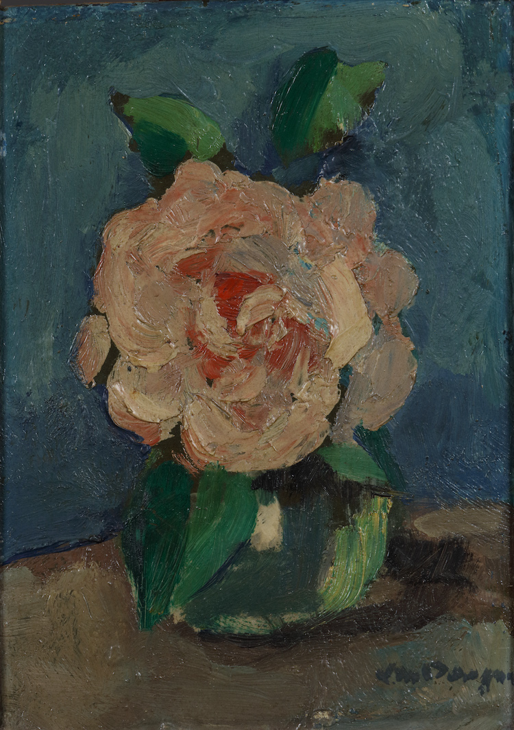 Kees van Dongen-Rose in a vase