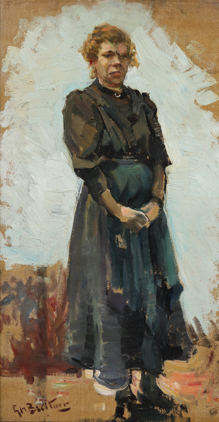 Georg Hendrik Breitner - A washerwoman - a sketch
