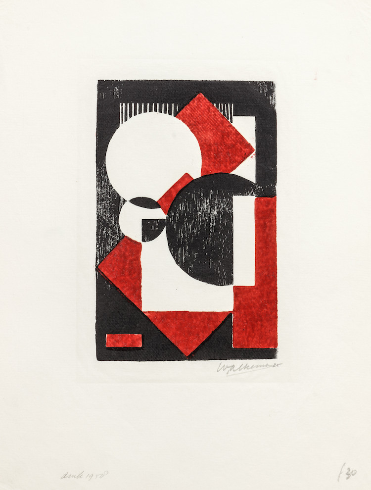 Wobbe Alkema-Composition in red and black