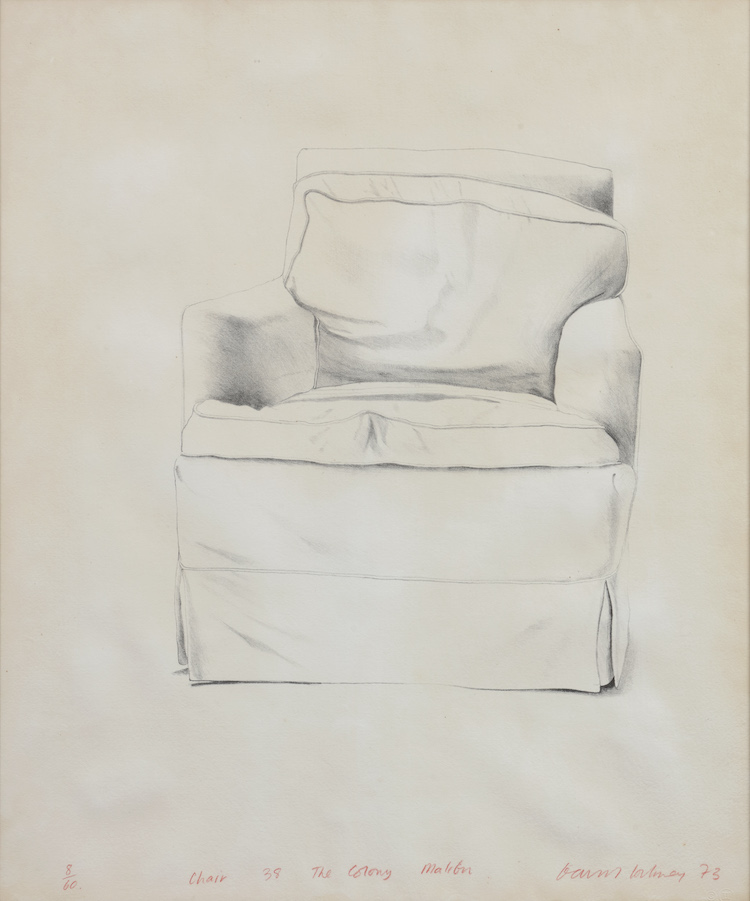 David Hockney-Chair, 38 the colony, Malibu