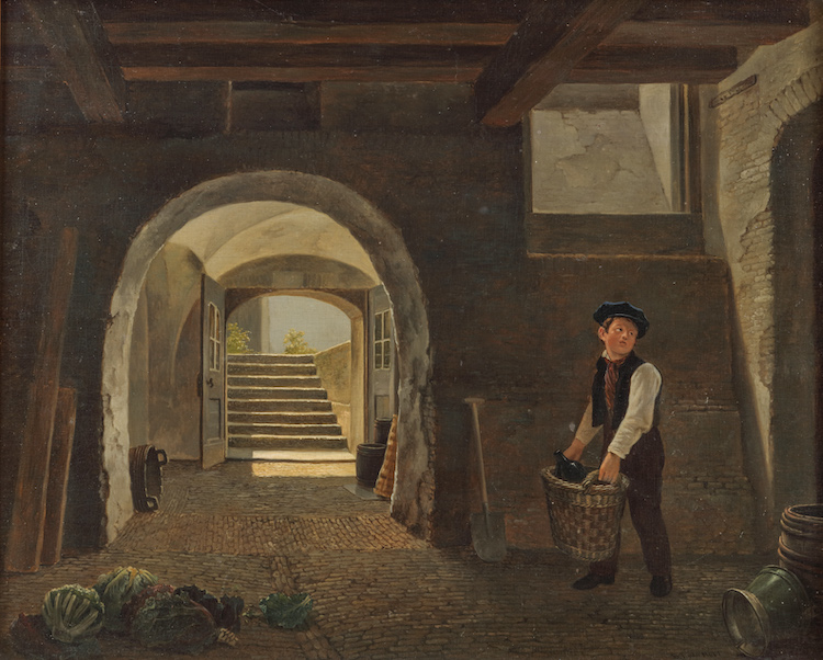 Bartholomeus Johannes van Hove-The cellar in the artist house