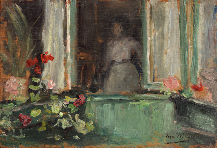 Ferdinand Willaert-A window of flowers