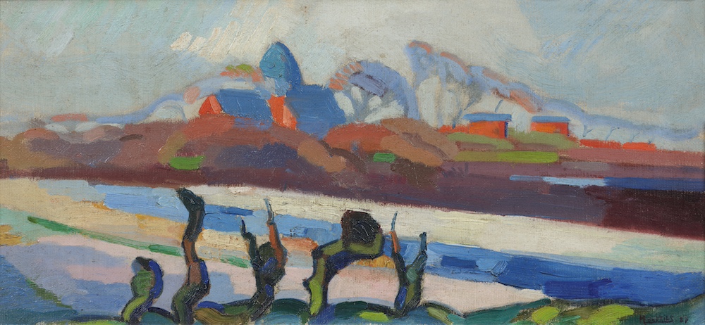 Henk de Vries-Bollenveld blauw-flowerbulb field blue