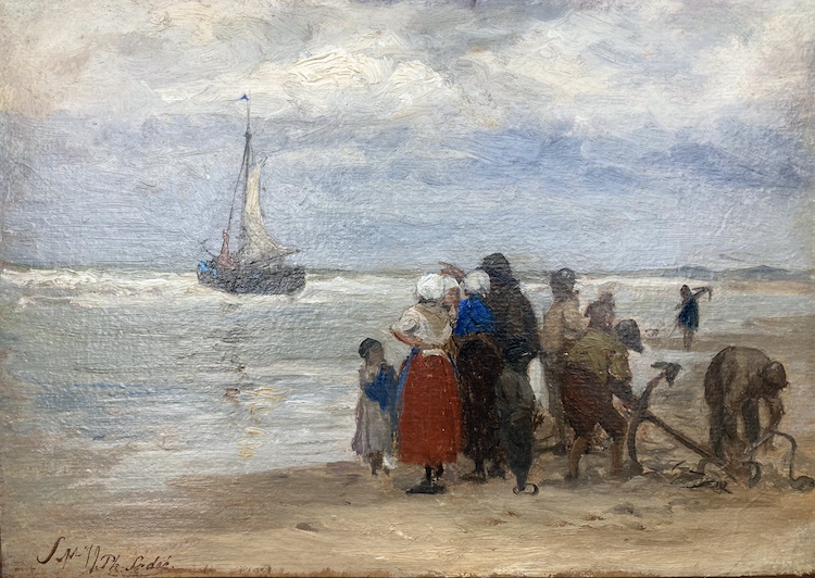 Philip Sadee-The Arrival-Scheveningen beach
