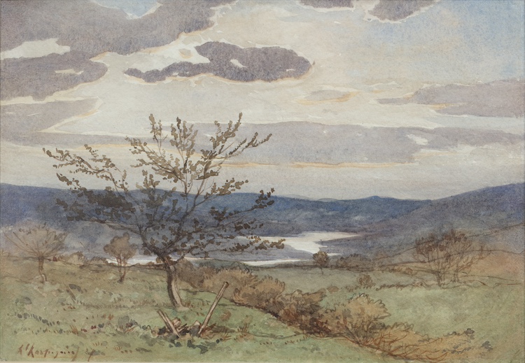 Henri Harpignies-La Vallee de Loire