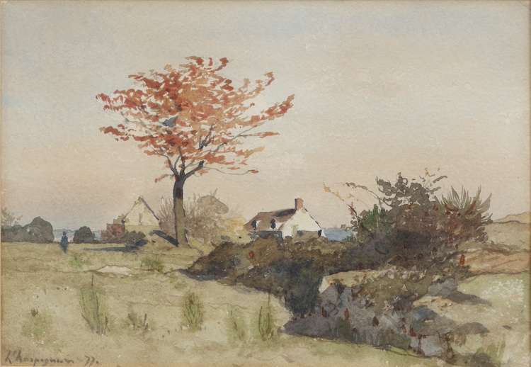 Henri Harpignies-Paysage d’Automne